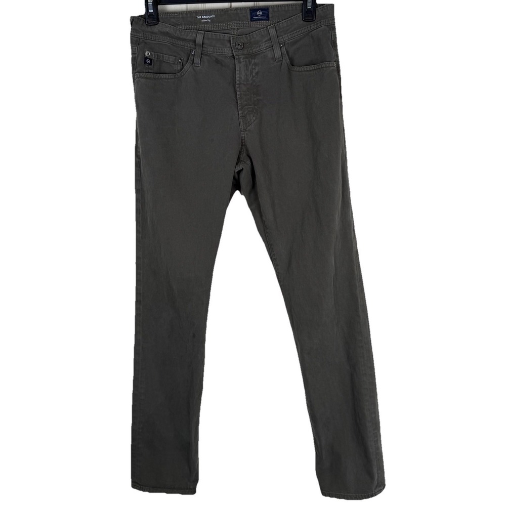 Adriano Goldschmied The Graduate Jean Mens 32x34 Green Tailored Leg Soft Denim
